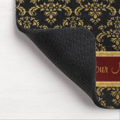 Tapis De Souris Gold et Black Damask (Coin)