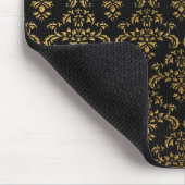 Tapis De Souris Gold et Black Damask (Coin)