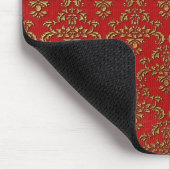 Tapis De Souris Gold et Red Damask (Coin)
