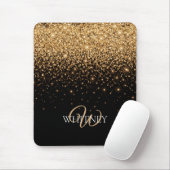 Tapis De Souris Gold Glitter Sparkle Elegant Luxury Texture        (Avec souris)
