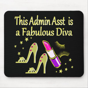 TAPIS DE SOURIS GOLD GLITZY ADMIN ASSISTANT DIVA DESIGN