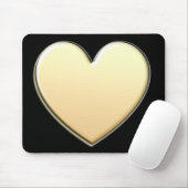 Tapis De Souris Gold Heart Mousepad (Avec souris)