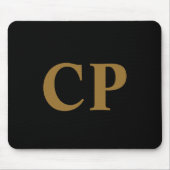 Tapis De Souris Gold Initial (Devant)