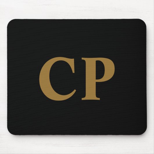 Tapis De Souris Gold Initial (Devant)