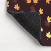 Tapis De Souris Gold Maple Leaf on dark red (Coin)