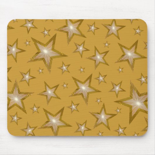 Tapis De Souris Gold Stars mousepad or (Devant)