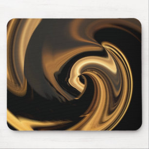 Tapis De Souris Golden Abstrait Heart Mousepad
