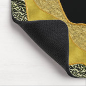 Tapis De Souris Golden Abstrait Wave Modern Gold Glam tendance (Coin)