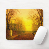Tapis De Souris Golden Autumn John Atkinson Grimshaw (Avec souris)