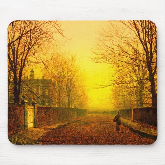 Tapis De Souris Golden Autumn John Atkinson Grimshaw (Devant)
