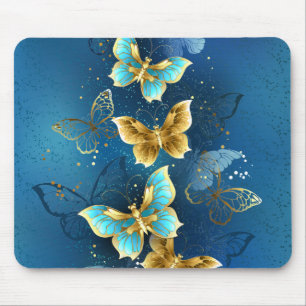 Tapis De Souris Golden butterflies