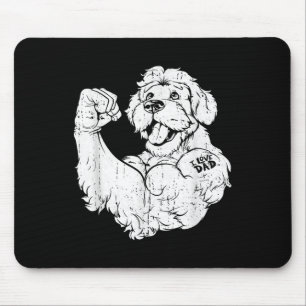 Tapis De Souris Golden Doodle Biceps Tattoo Chien race - Animal de
