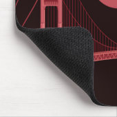 Tapis De Souris Golden gate bridge la nuit (Coin)
