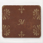 Tapis De Souris Golden Honeysuckings en cuir look (Devant)