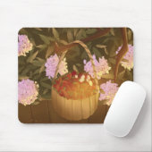 Tapis De Souris Golden Hour Strawberry Basket Mouse Pad (Avec souris)