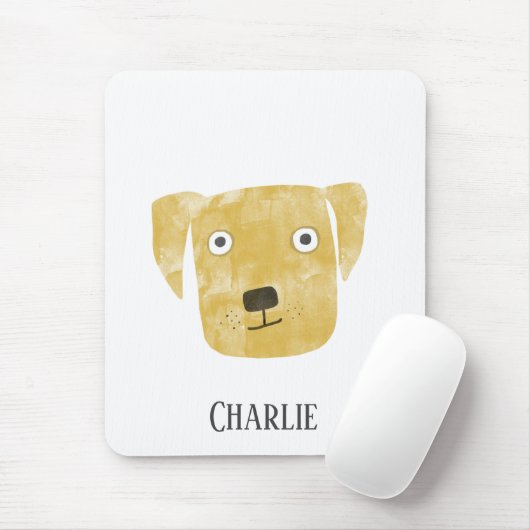 Tapis De Souris Golden Labrador Retriever Chien (Avec souris)