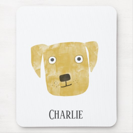 Tapis De Souris Golden Labrador Retriever Chien (Devant)