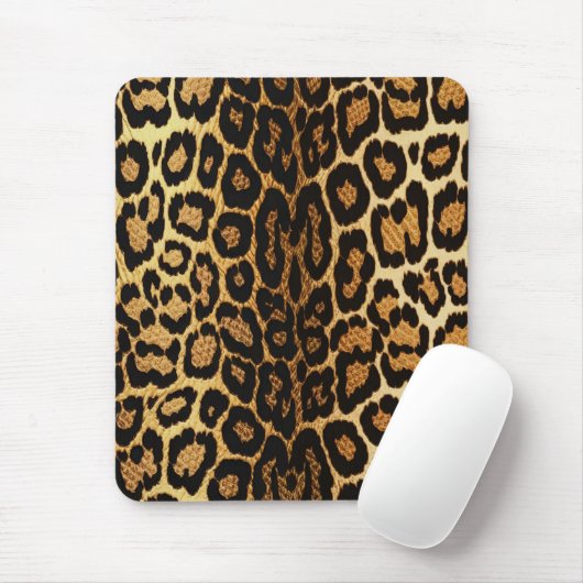 Tapis De Souris Golden Leopard Chic 🐆 (Avec souris)