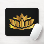 Tapis De Souris Golden Lotus Mousepad (Avec souris)