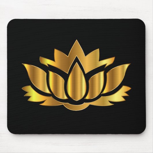 Tapis De Souris Golden Lotus Mousepad (Devant)