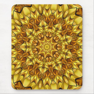 Tapis De Souris Golden Mandala Antique Abstract Design-63495