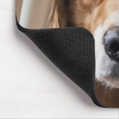 Tapis De Souris Golden Retriever au rideau (Coin)