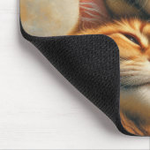 Tapis De Souris Golden Retriever Avec Chat Ginger (Coin)