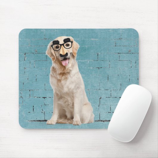 Tapis De Souris Golden Retriever avec masque amusant Souris Pad (Avec souris)