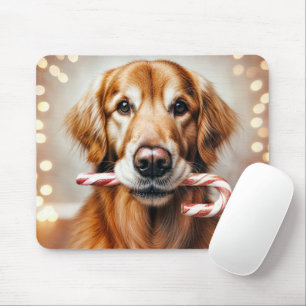 Tapis De Souris Golden Retriever avec un Sucre de canne