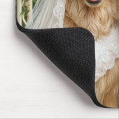 Tapis De Souris Golden Retriever Bride and Groom (Coin)