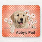 Tapis De Souris Golden Retriever et Daisies (Devant)