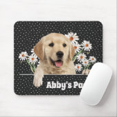 Tapis De Souris Golden Retriever et Daisies (Avec souris)