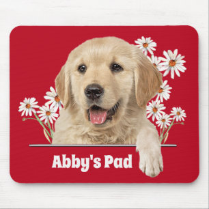 Tapis De Souris Golden Retriever et Daisy Souris