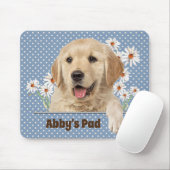 Tapis De Souris Golden Retriever et Daisy Souris (Avec souris)