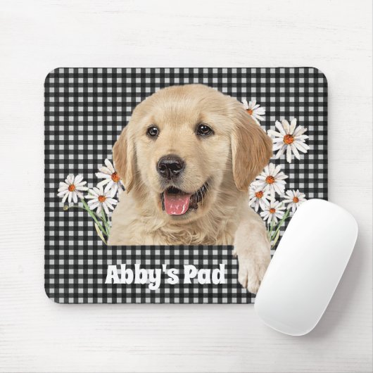 Tapis De Souris Golden Retriever et Daisy Souris (Avec souris)