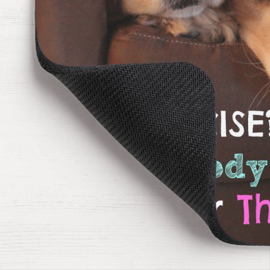 Tapis De Souris Golden Retriever Exercice Démotivationnel (Coin)