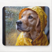 Tapis De Souris Golden Retriever in a Rain Slick (Devant)