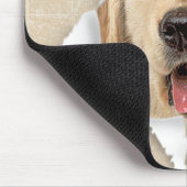 Tapis De Souris Golden Retriever in Paper Hole (Coin)