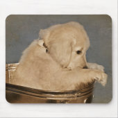 Tapis De Souris Golden Retriever in Retro Washbath (Devant)