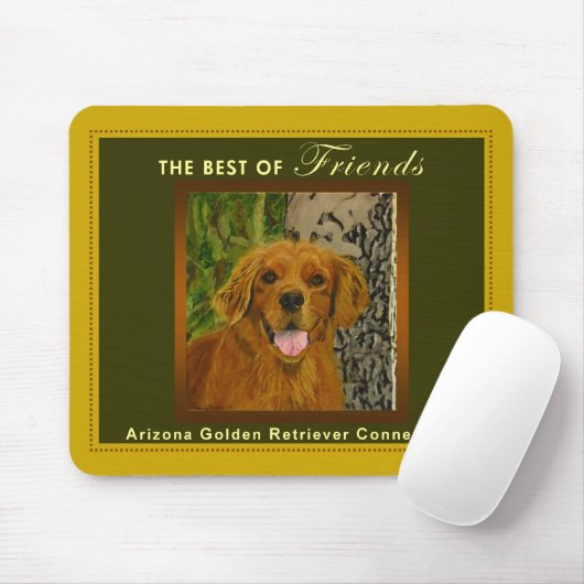 Tapis De Souris Golden retriever Mousepad d'or classique et (Avec souris)