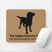 Tapis De Souris Golden Retriever Rule Mousepad (Avec souris)