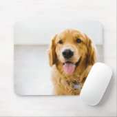 Tapis De Souris Golden Retriever souriant (Avec souris)