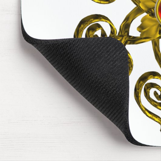 TAPIS DE SOURIS GOLDEN ROSE RUBY (Coin)