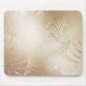 Tapis De Souris Golden Shine Botanique Tropical Palm Tree Feuilles (Devant)