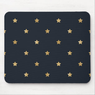 Tapis De Souris Golden Stars on Midnight Black