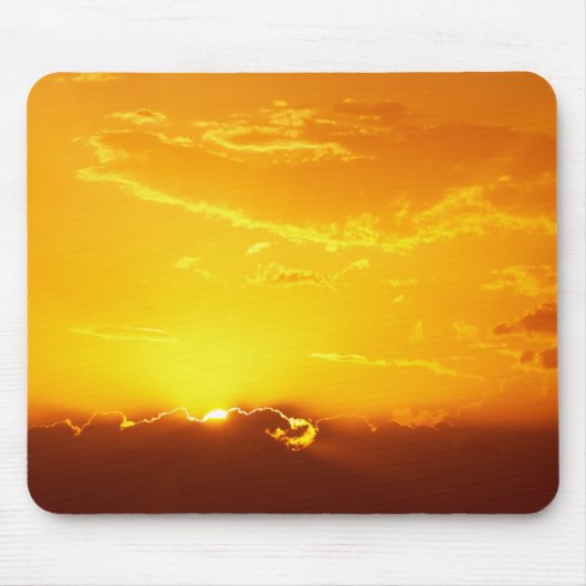 Tapis De Souris Golden Sunset Mousepad (Devant)