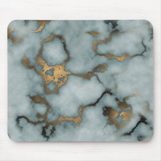 Tapis De Souris Golden Vein Marble Ocean Mist Mouse Pads (Devant)