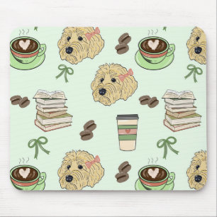 Tapis de souris Goldendoodle Café & Livres