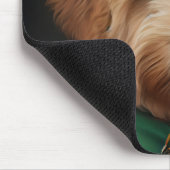 Tapis De Souris Goldendoodle Dog en tenue de la Saint Patrick (Coin)