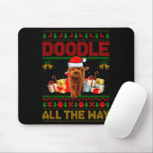 Tapis De Souris Goldendoodle Dog Ugly Christmas Sweaters Pet Dog L (Avec souris)